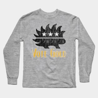 Libertarian Party Porcupine Vote Gold Long Sleeve T-Shirt